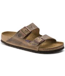 Sandale Homme Birkenstock Arizona SFB Cuir Gras Marron