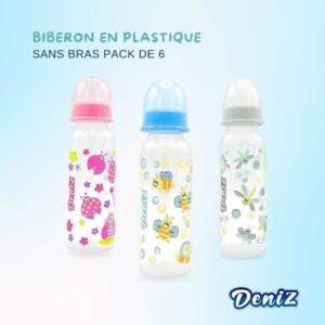 BIBERON EN PLASTIQUE S/B 240ML DENIZ