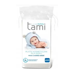 COTON CARRE P/60 POUR BEBE PM TAMI