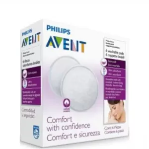 COUSSINETS LAVABLES B/6 AVENT PHILIPS
